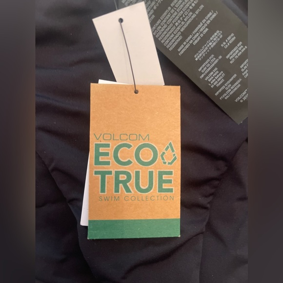 VOLCOM black bikini bottoms size L NWT - Picture 2 of 6